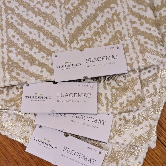 Threshold Gold Abstract Placemats - Picture 5 of 6